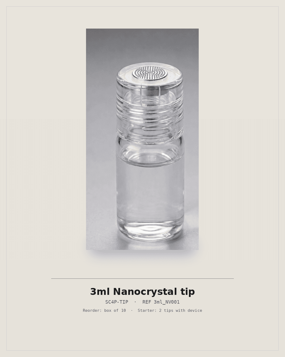 SC4P 3ml nanocrystal tip PDP still